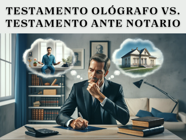 COMPARATIVA COMPLETA: Testamento Ológrafo vs. Testamento Ante Notario